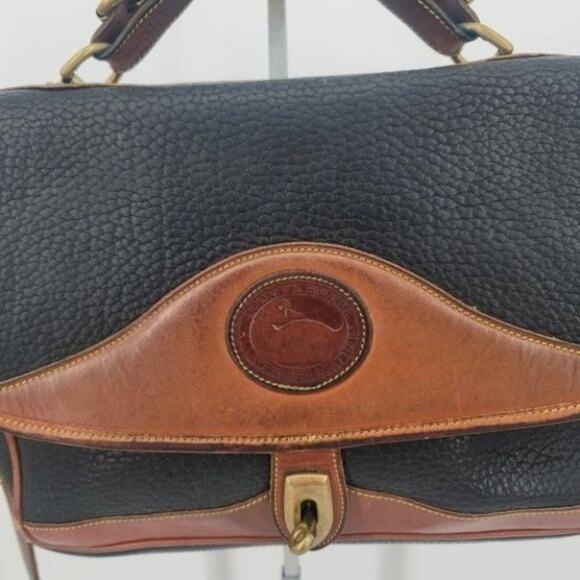 Vintage Dooney & Bourke Carrier AWL Long Strap Briefcase Handle Handbag Bag - Picture 2 of 10